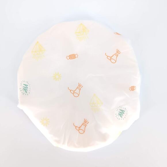 Double Layer Microfiber Terry Cloth Lined Quick-Drying Cream Unisex Shower Cap - Picture 12 of 13